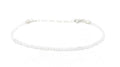 Pulsera de piedra luna natural de 2mm longitud ajustable de 16 cm a 19 cm