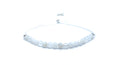 Pulsera de hilo piedra luna natural de 4 mm y plata de ley ajustable,