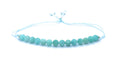 Pulsera de hilo con amazonita piedra natural de 4 mm de grosor ajustable