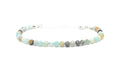 Pulsera mujer amazonita plata de piedra ley ajustable de 16cm a 19cm