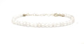 Pulsera de cuarzo blanco piedra natural de 4 mm de grosor plata de primera ley ajustable de 16 cm a 19 cm