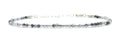 Pulsera mujer cuarzo rutilado piedra natural plata de primera ley ajustable de 16cm a 19cm