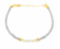 Pulsera de mujer piedras naturales semipreciosas de labradorita opalo etíope plata de primera ley ajustable chapada en oro de 16cm a 19cm