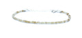 Pulsera de citrino 2 mm de grosor y plata de ley ajustable de 16 cm a 19 cm