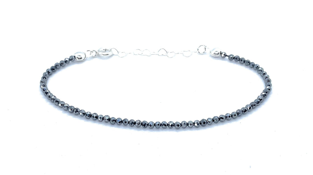 Pulsera de Terahertz de 2 mm, Plata de Ley 925, 16-19 cm Ajustable