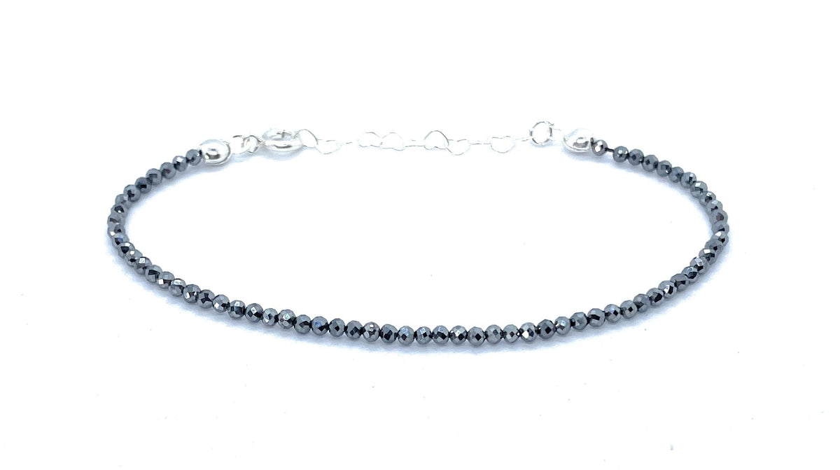 Pulsera de Terahertz de 2 mm, Plata de Ley 925, 16-19 cm Ajustable