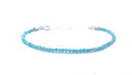 Pulsera de piedra natural amazonita plata de primera ley ajustable de 16mm a 19mm