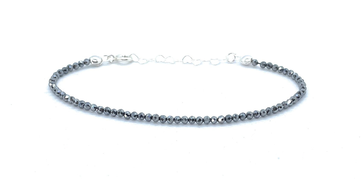 Pulsera de Terahertz de 2 mm, Plata de Ley 925, 16-19 cm Ajustable