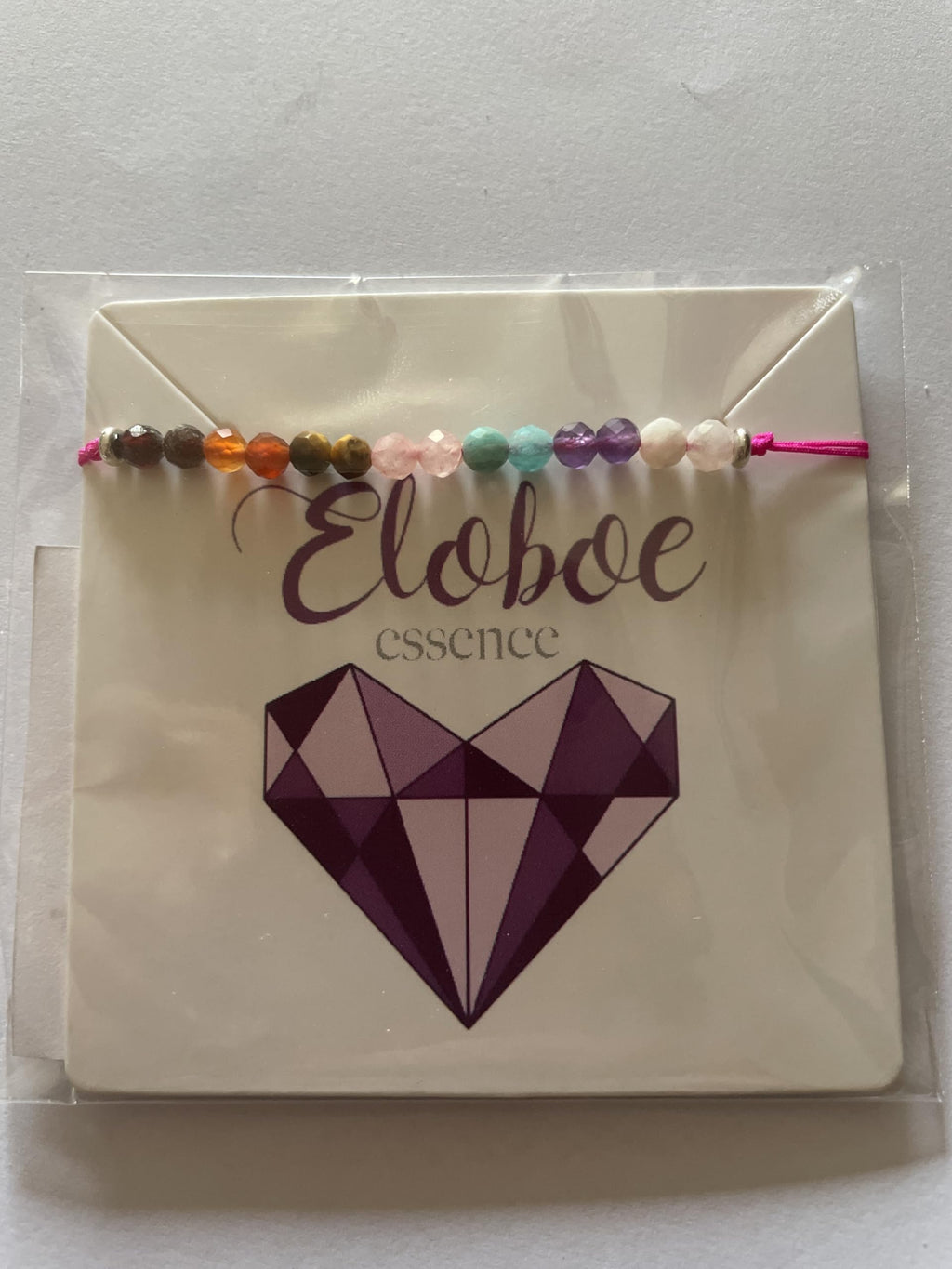 Pulsera de 7 chakras y plata de ley ajustable de 16 cm a 19 cm